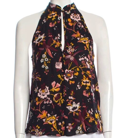 A.L.C. Silk Floral Blouse - Picture 1 of 7